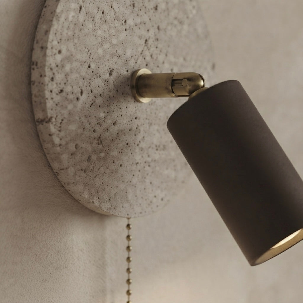 Komore, Architectural, Travertine, Wall Lighting, Contemporary, Earthy