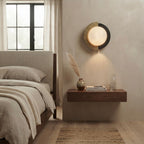 Shin, Architectural, Travertine, Wall Lighting, Contemporary, Earthy