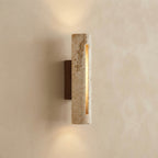 Hinokiya, Japandi, Travertine, Wall Light, Minimalist, Organic