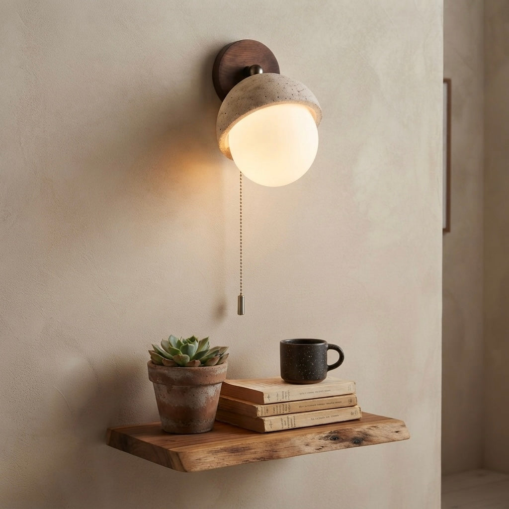 Aoi, Architectural, Travertine, Wall Lighting, Contemporary, Earthy