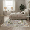 Elora Vintage Botanical Pink Floral Persian Style Rug
