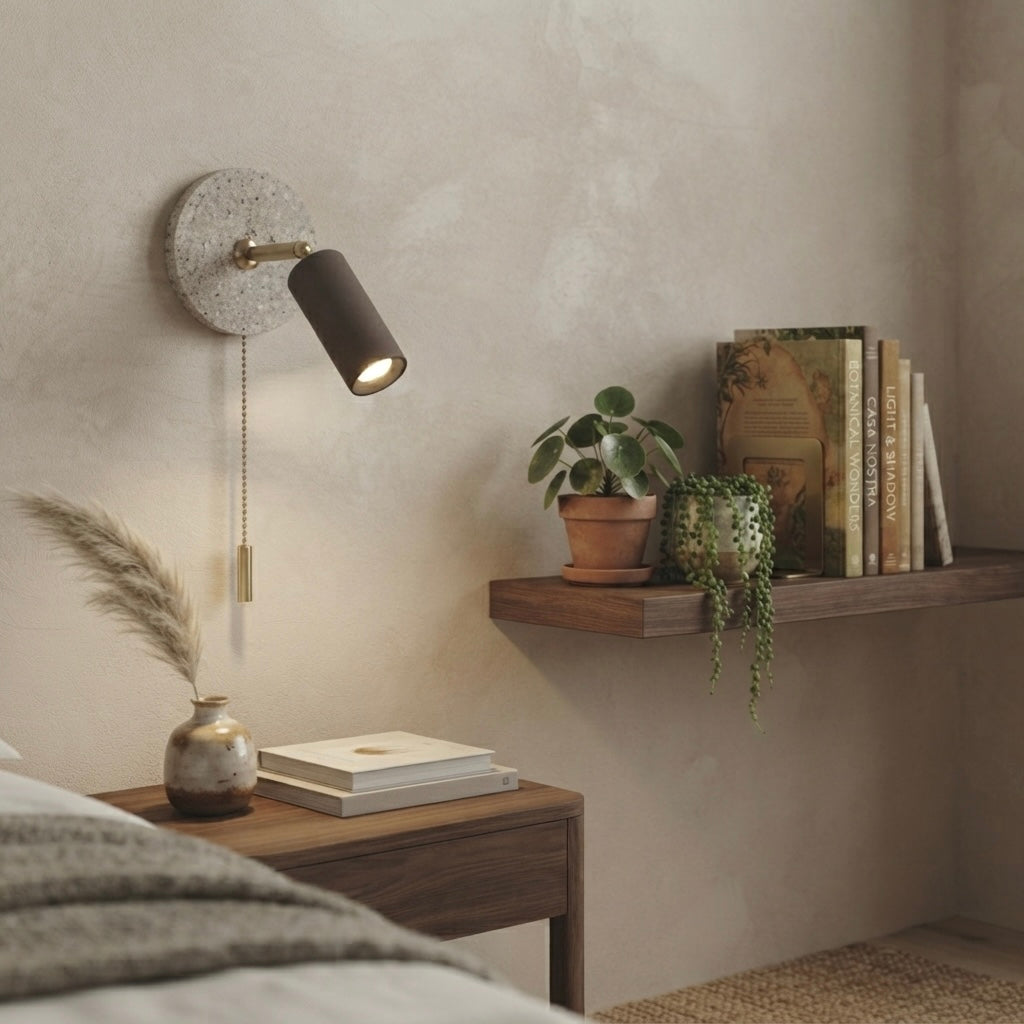 Komore, Architectural, Travertine, Wall Lighting, Contemporary, Earthy