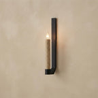 Kin, Japandi, Travertine, Wall Light, Minimalist, Organic