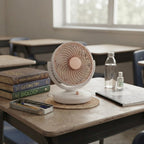 Aurelia Ultra-Quiet Spiral Fan with Metallic Accents