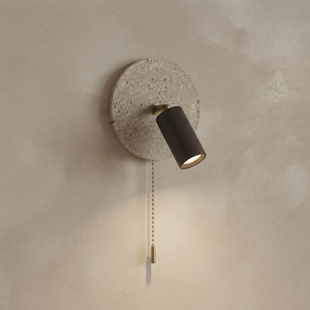 Komore, Architectural, Travertine, Wall Lighting, Contemporary, Earthy