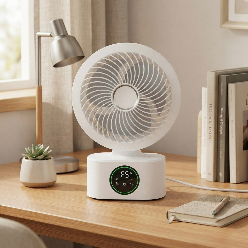 Solaris Voice-Activated Smart Desktop Air Circulation Fan