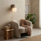 Aoi, Architectural, Travertine, Wall Lighting, Contemporary, Earthy