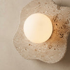 Yuge, Sculptural, Japandi, Sconce, Natural, Stone