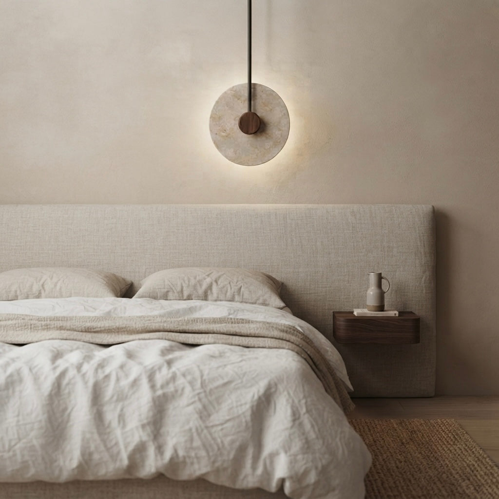 Haruki, Modern, Stone, Sconce, Zen, Luxury