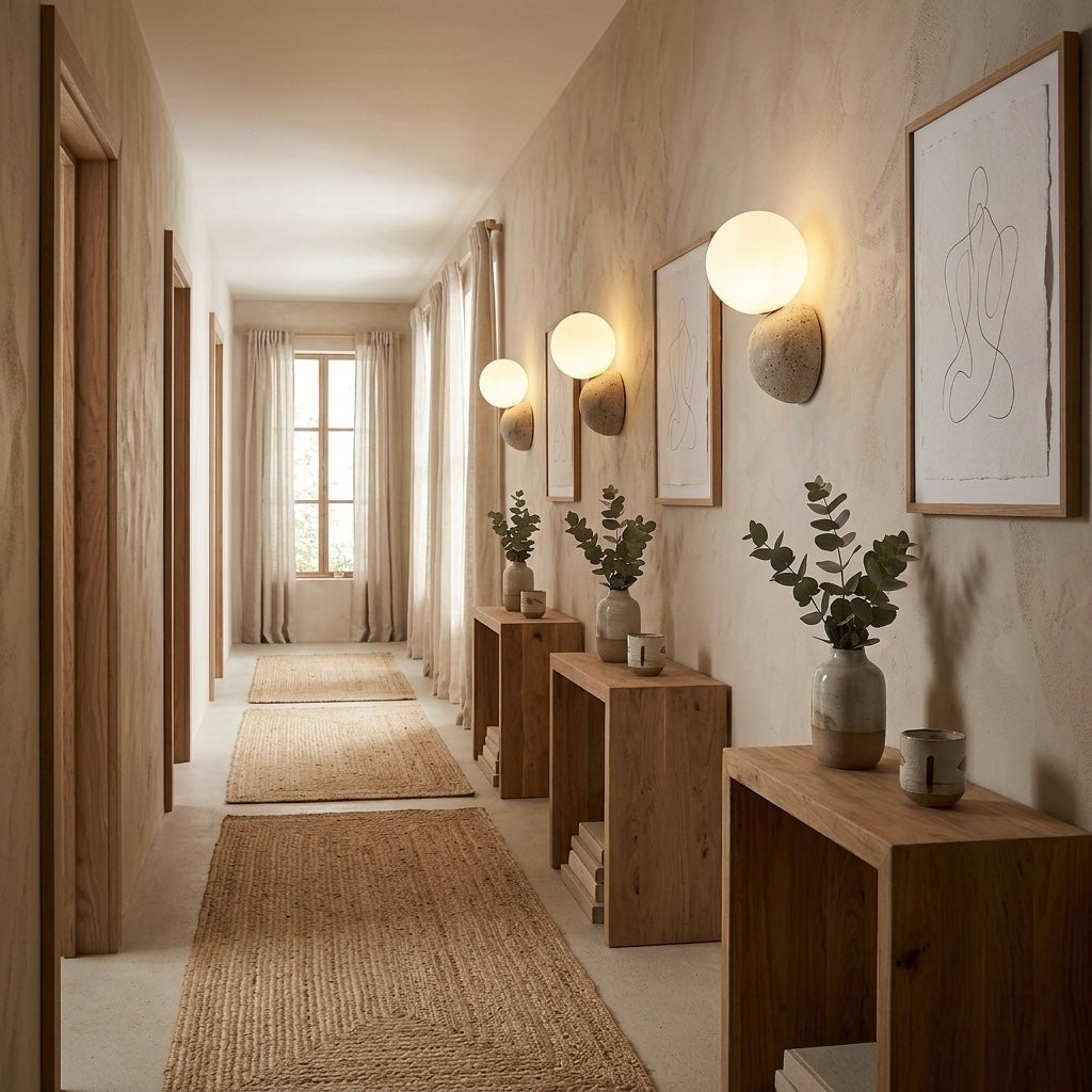 Mine, Architectural, Travertine, Wall Lighting, Contemporary, Earthy