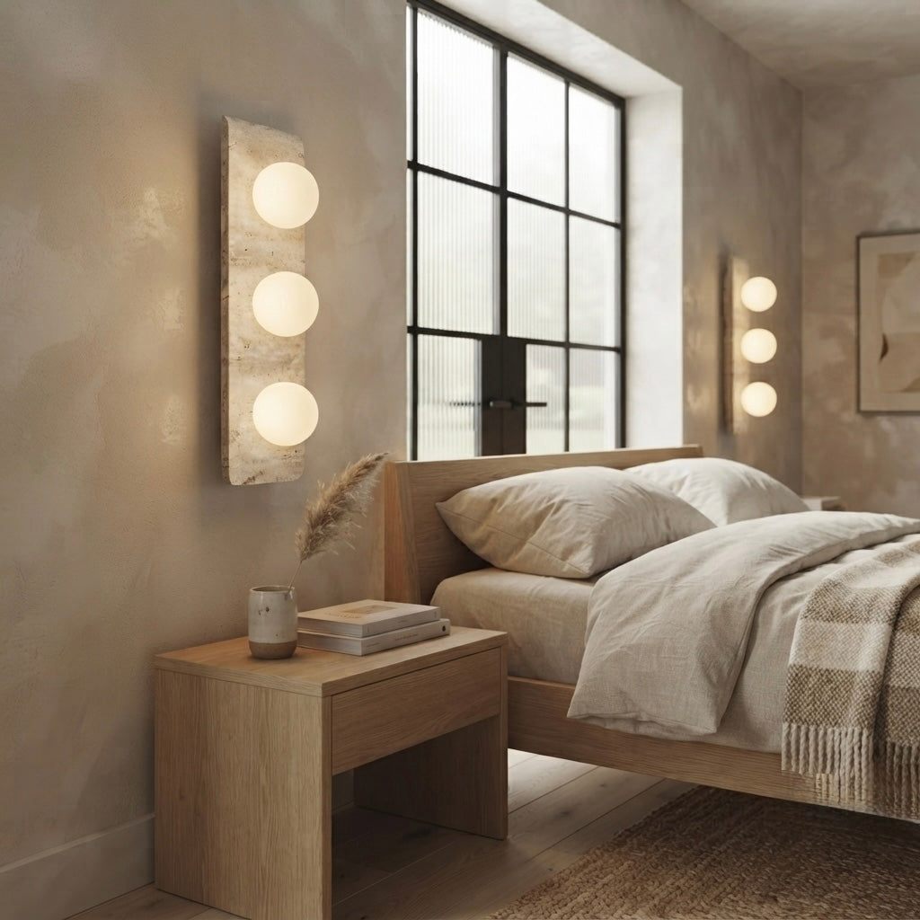 Sugina, Modern, Stone, Sconce, Zen, Luxury