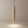 Rin Tube, Linear, Architectural, Travertine, Contemporary, Slim