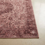 Freya Muted Blush Retro Persian Accent Soft Rug