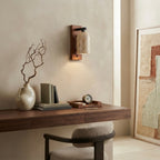 Tada, Japandi, Travertine, Wall Light, Minimalist, Organic