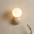 Mine, Architectural, Travertine, Wall Lighting, Contemporary, Earthy
