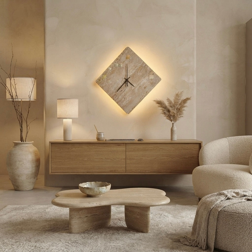 Kaori, Sculptural, Japandi, Sconce, Natural, Stone