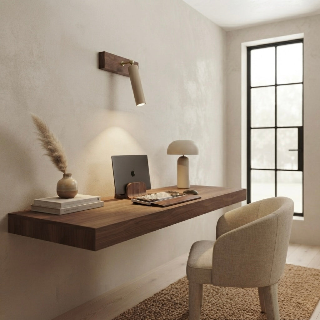 Sabito, Ambient, Minimalist, Wall Light, Travertine, Boutique