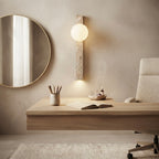 Misaki, Modern, Stone, Sconce, Zen, Luxury