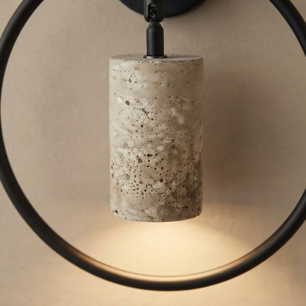Saku, Modern, Stone, Sconce, Zen, Luxury