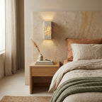 Shiori, Sculptural, Japandi, Sconce, Natural, Stone
