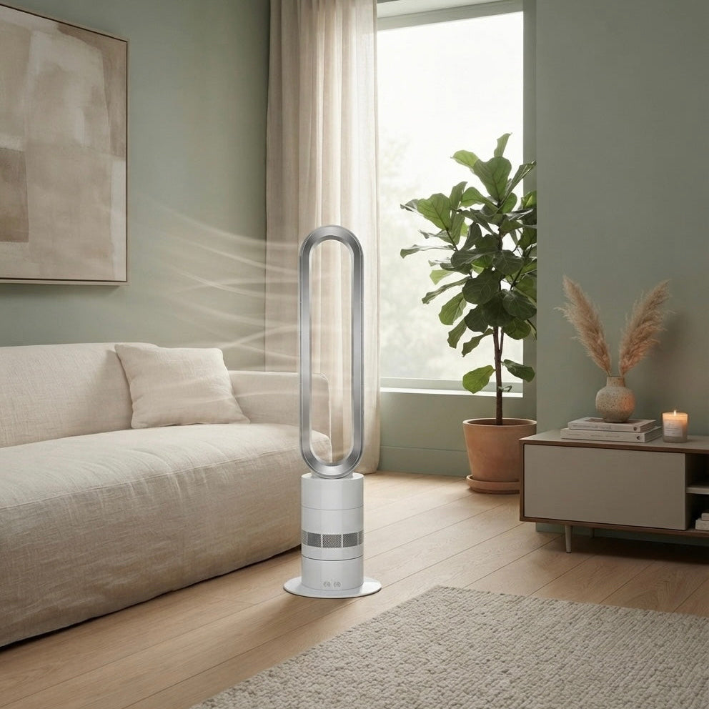 Aeris Sleek Floor-Standing Ultra-Quiet Bladeless Air Circulation Fan