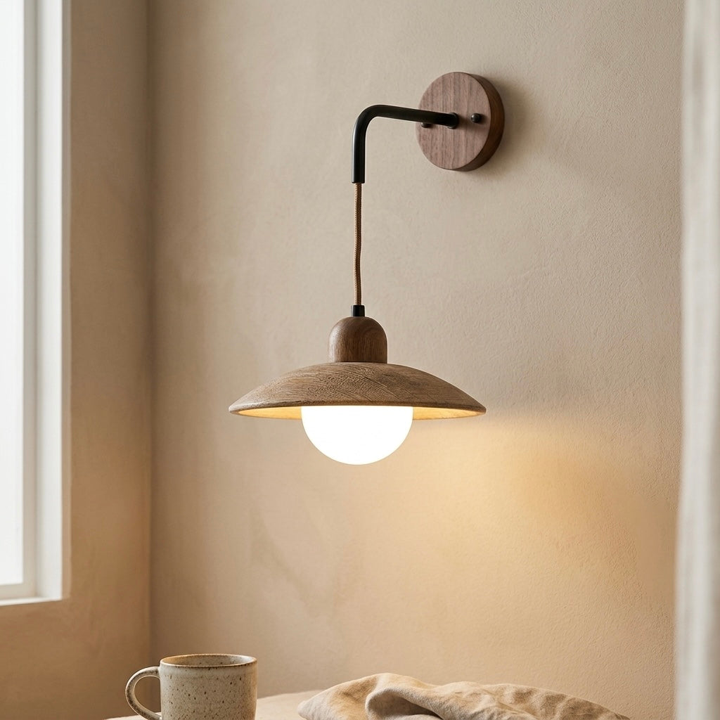 Asuka, Japandi, Travertine, Wall Light, Minimalist, Organic