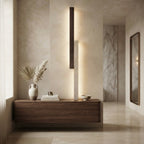 Obi Sconce, Tall, Architectural, Travertine, Slim, Contemporary