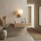 Mine, Architectural, Travertine, Wall Lighting, Contemporary, Earthy