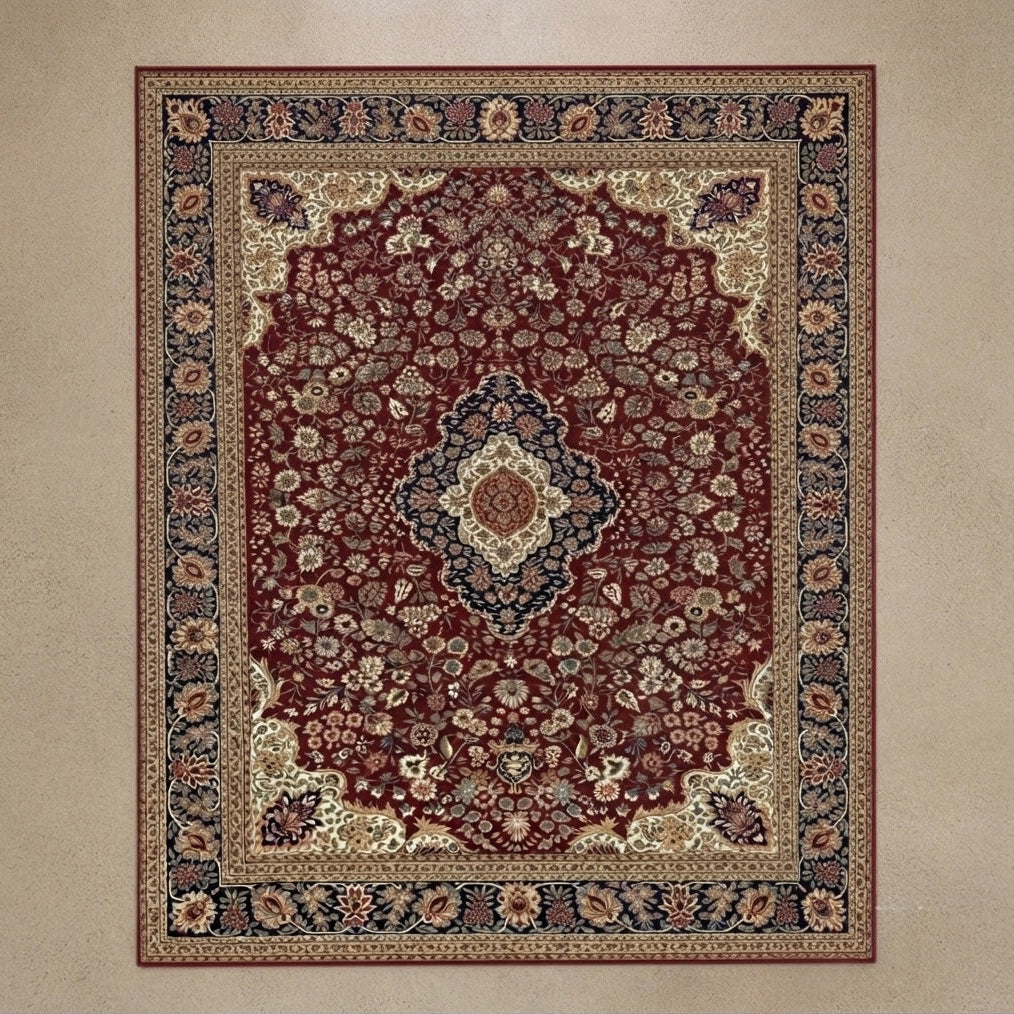 Kai Art Printed Bohemian Vintage Persian Floor Rug