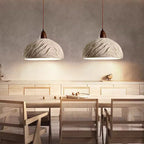 Ōki Dome Pendant, Sculptural Japandi Dome Pendant, Organic Light for Modern Spaces