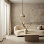Wabi Cube, Modern, Stone, Hanging Light, Zen, Luxury