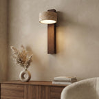 Hana Facet, Sculptural, Geometric, Travertine, Modern, Wall Light