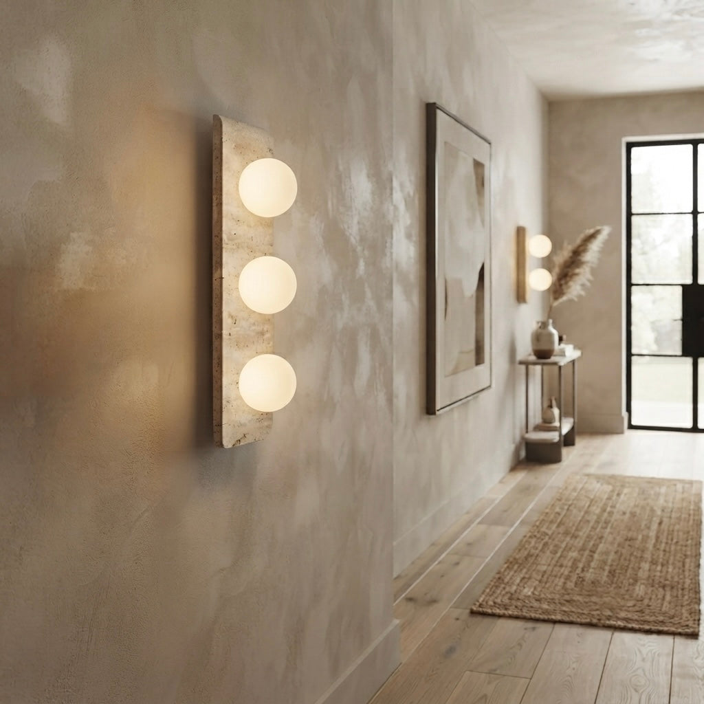 Sugina, Modern, Stone, Sconce, Zen, Luxury
