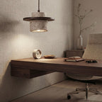 Mizu Bell, Organic, Japandi, Pendant Light, Travertine, Modern