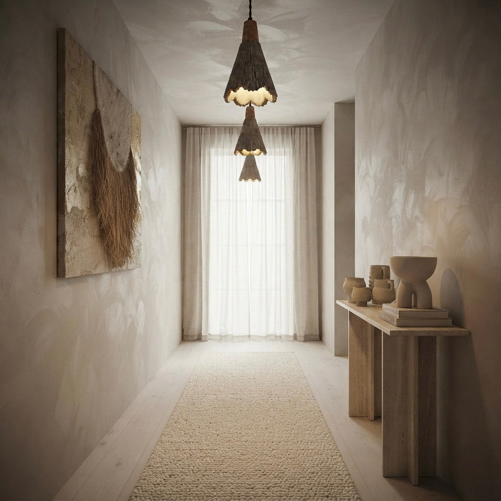 Kasumi Drop, Modern, Stone, Hanging Light, Zen, Luxury