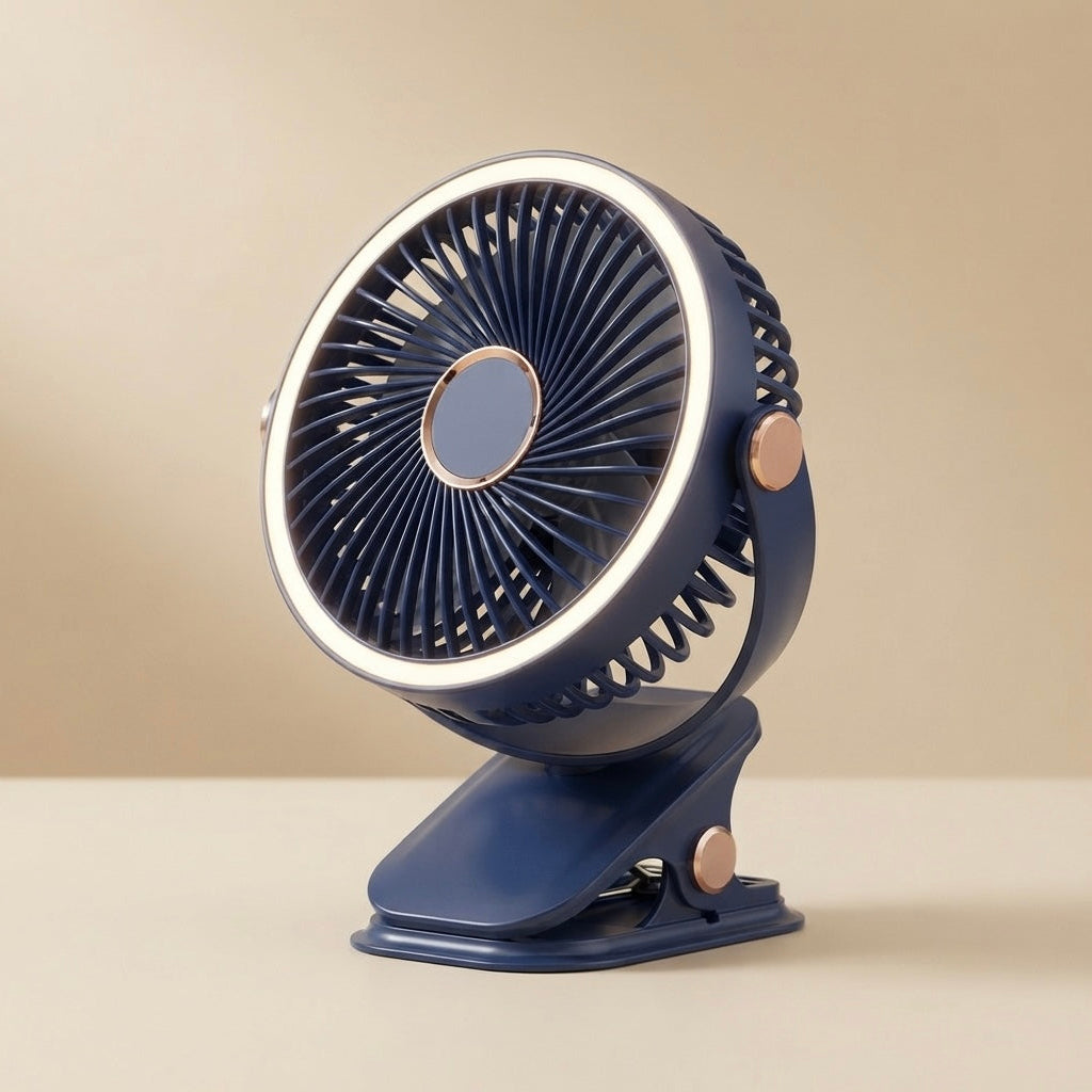 Drift Versatile Multi-Angle Fan with Ambient Ring Light