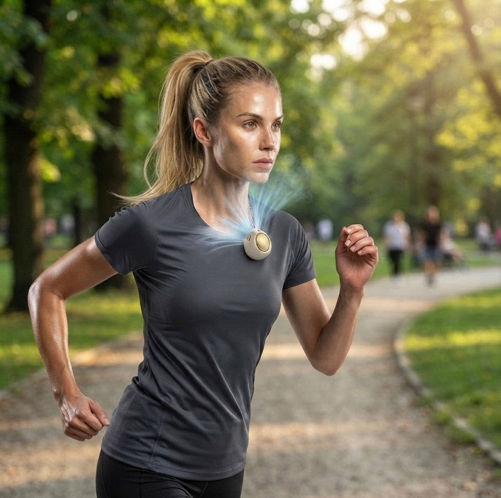 Vortexia Hands-Free Wearable Clip-On Cooling Fan