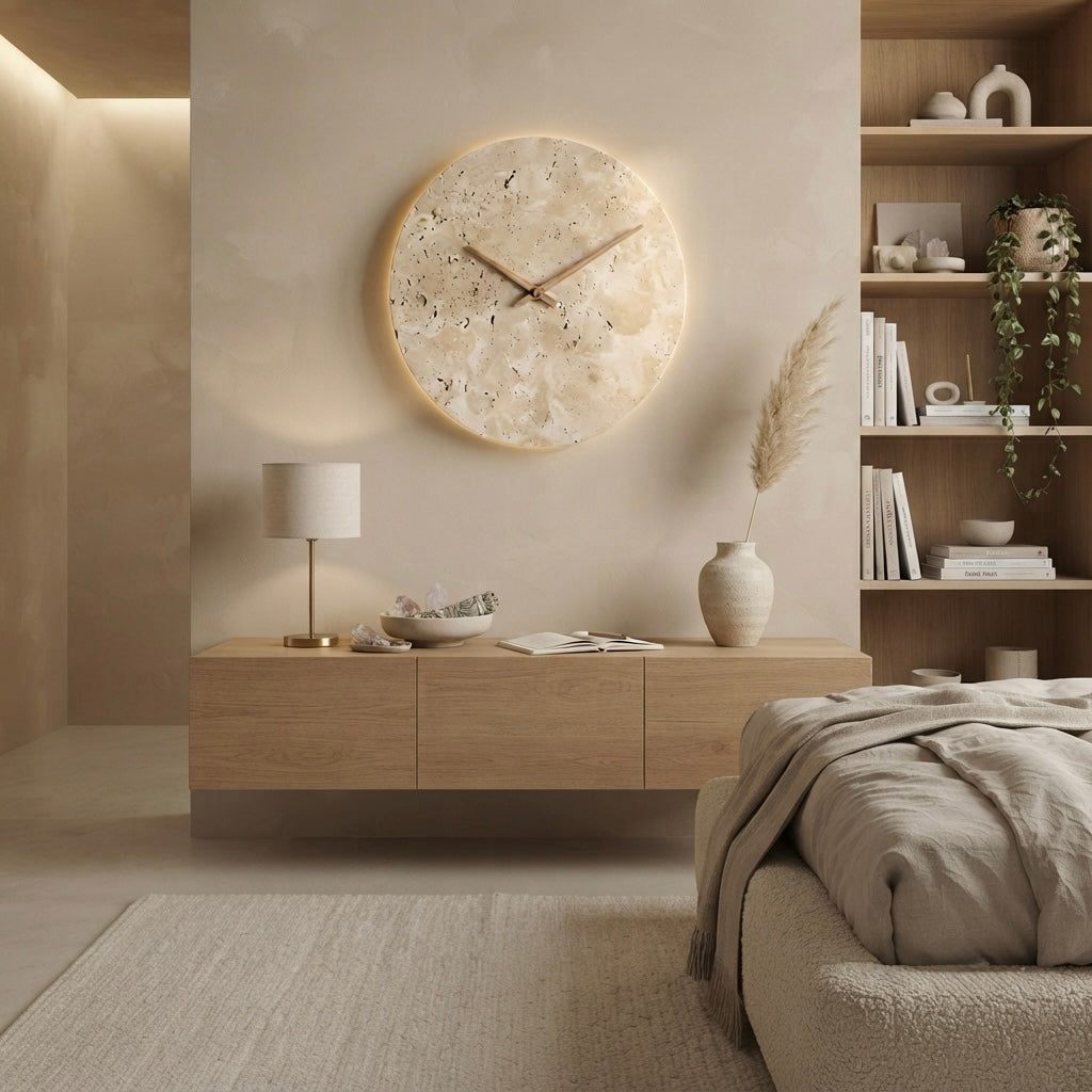 Izumi, Architectural, Travertine, Wall Lighting, Contemporary, Earthy