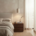 Nara, Ambient, Minimalist, Pendant, Travertine, Boutique