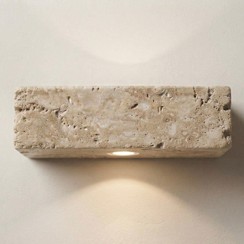 Solstice Globe, Globe, Travertine, Contemporary, Elegant, Wall Lighting
