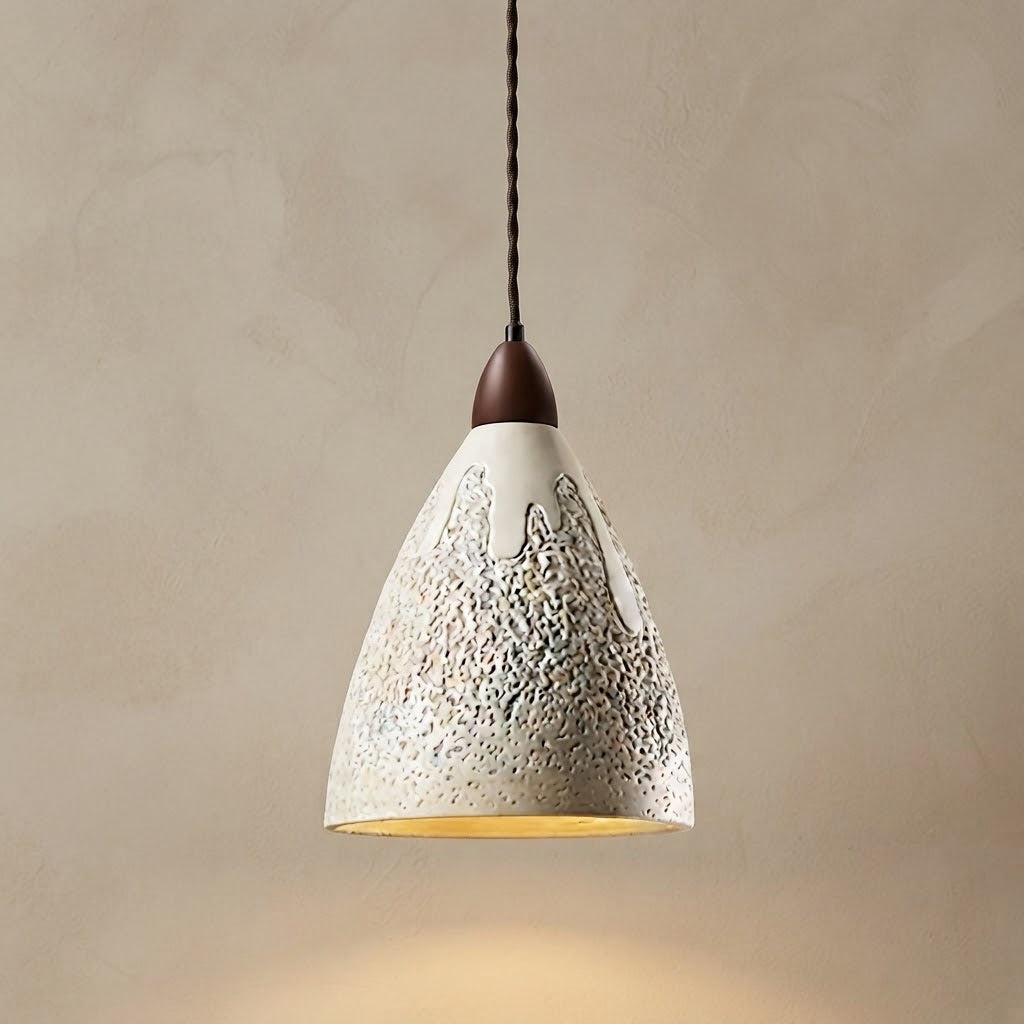 Sora Ambient, Architectural, Travertine, Pendant, Contemporary, Earthy