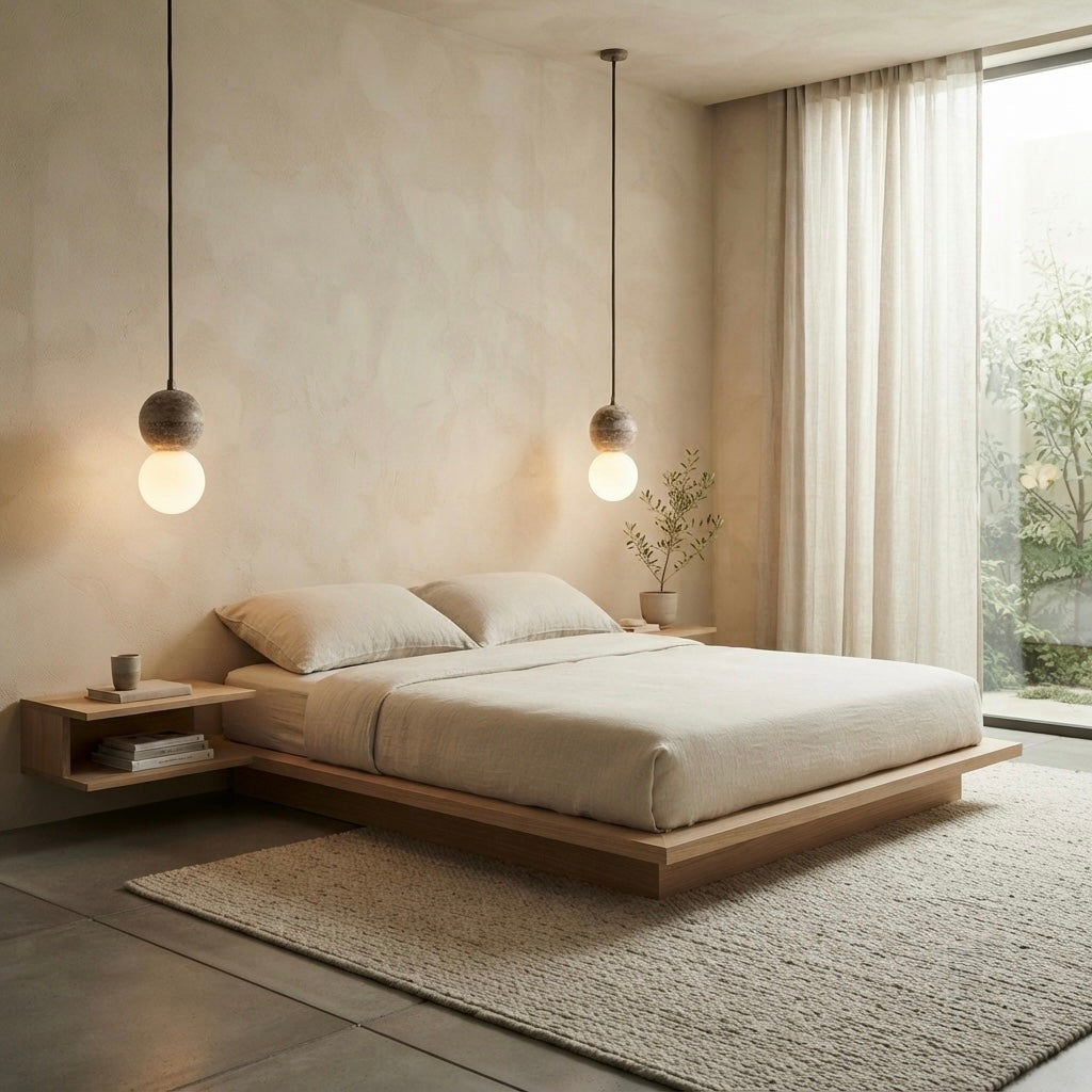 Yume, Modern, Stone, Hanging Light, Zen, Luxury