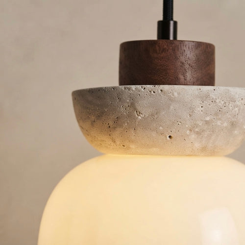 Fukinsei Frame, Modern, Stone, Hanging Light, Zen, Luxury
