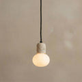 Yuki Cup, Small, Elegant, Travertine, Modern, Pendant Light