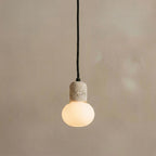 Yuki Cup, Small, Elegant, Travertine, Modern, Pendant Light