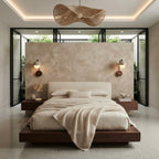 Yuzu Pillar, Vertical, Architectural, Travertine, Statement, Modern