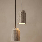 Koto Lantern, Traditional, Modern, Travertine, Elegant, Pendant
