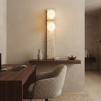 Kenji, Architectural, Travertine, Wall Lighting, Contemporary, Earthy