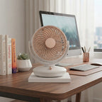 Aurelia Ultra-Quiet Spiral Fan with Metallic Accents