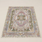 Elora Vintage Botanical Pink Floral Persian Style Rug